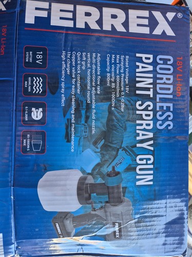New ferrex 18v paint sprayer - ferrex,