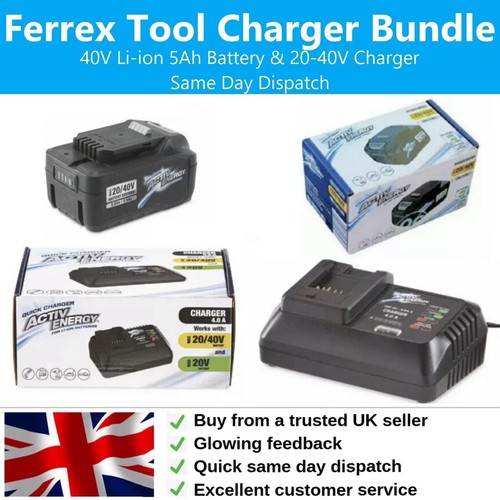 Ferrex 40v ion 5ah - ferrex, battery